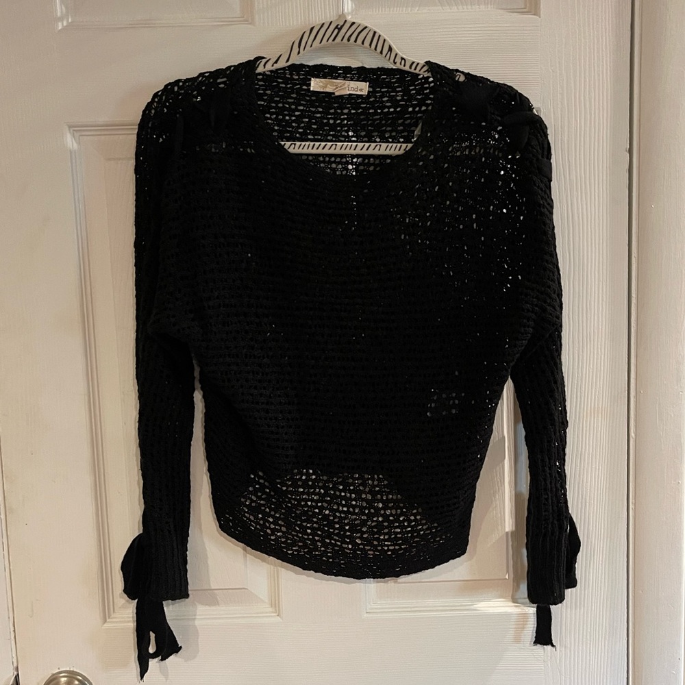 Cute Black Lacey Sweater!